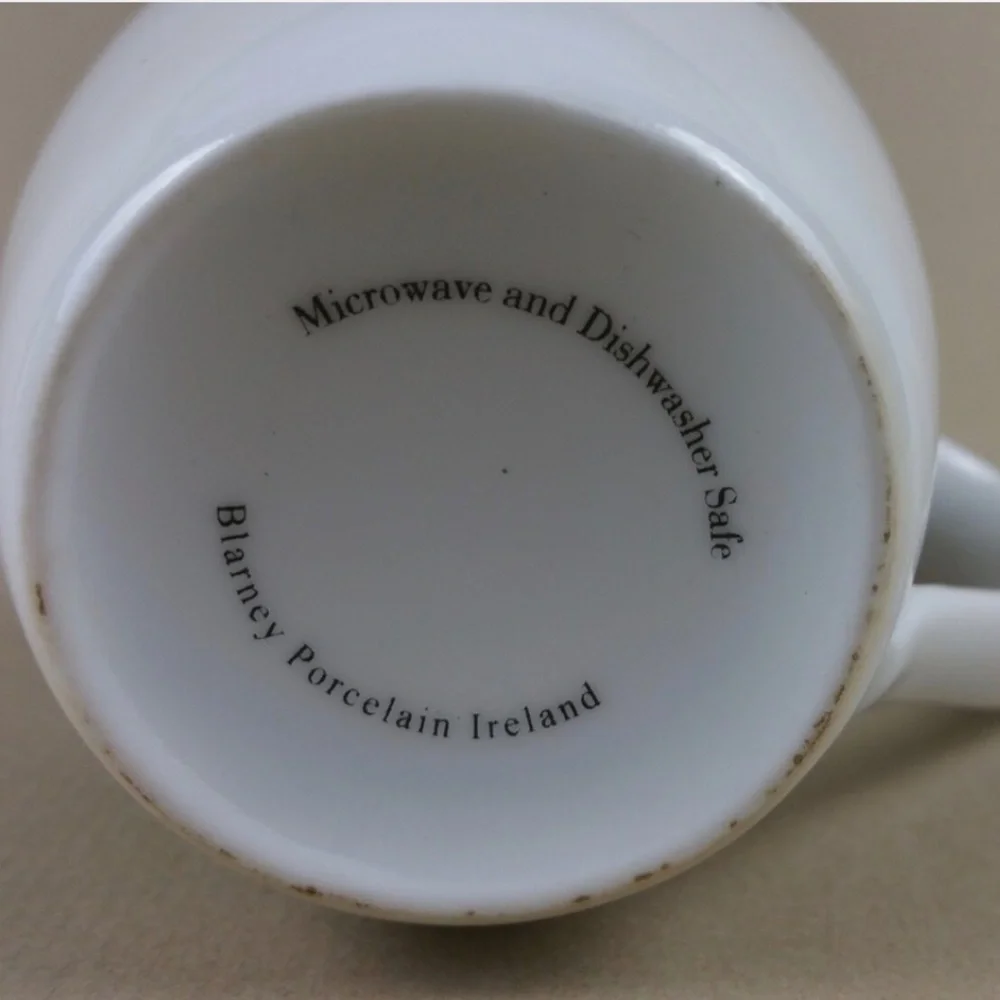 blarney irish coffee mug cup leprechaun shamrock porcelain (set of 4) - Picture 10 of 10